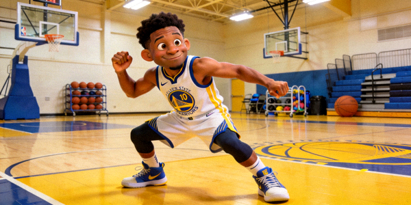 篮球明星在训练中尝试跳舞，动作滑稽可爱的趣味照片